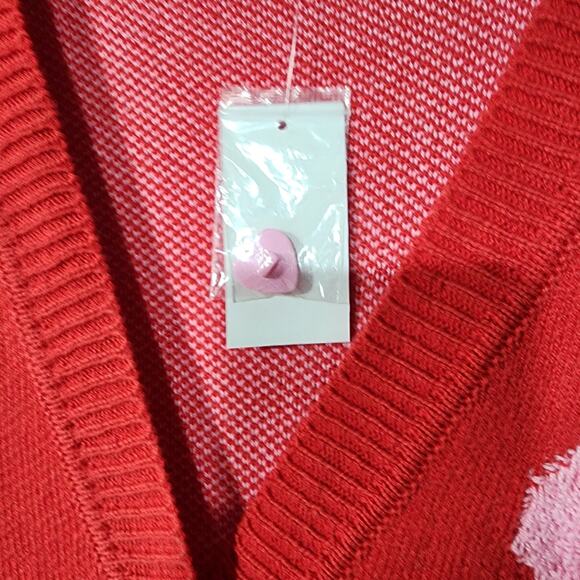 Heart sweater by 33 degrees women's XL - Picture 4 of 7